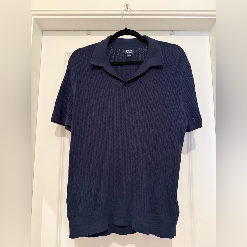 J. Crew Factory Men's Navy Polo Shirt